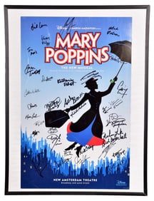 Mary Poppins Musical Cast Autographed Poster