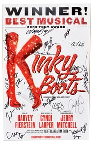 Kinky Boots Musical Cast Autographed Poster