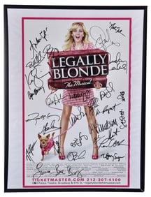 Legally Blonde Musical Cast Autographed Poster