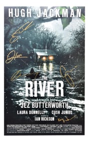 Hugh Jackman Musical Cast Autographed Poster