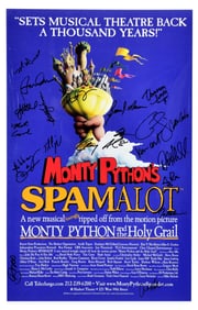 Monty Python’s Spamalot Musical Cast Autographed Poster