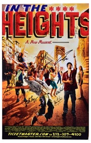 In The Heights Musical Cast Autographed Poster