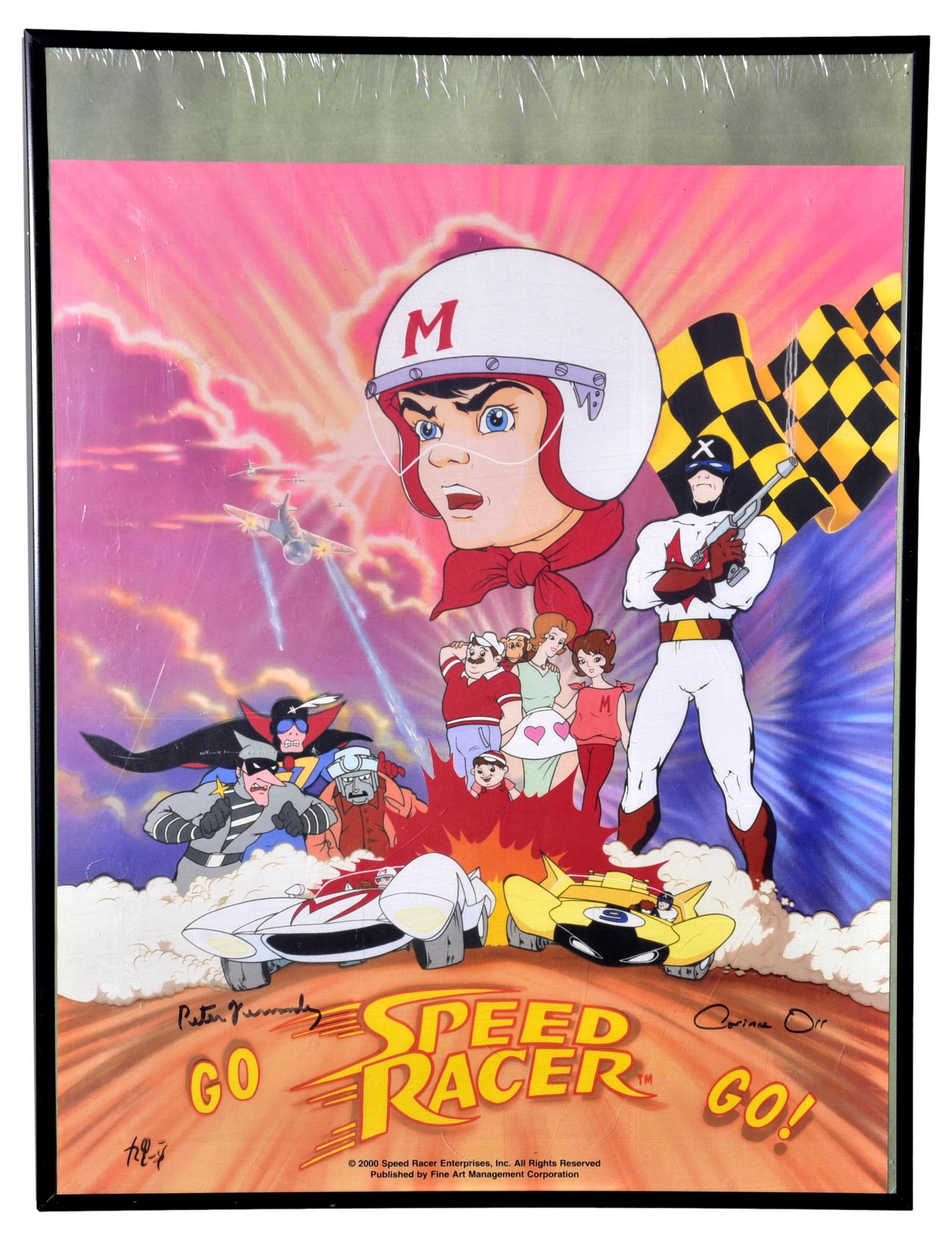 Signed Go Speed Racer Go Anime Lithograph (1 of 4)