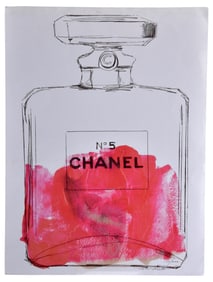 Signed Peter Glebo Chanel No. 5 Limited Edition Lithograph