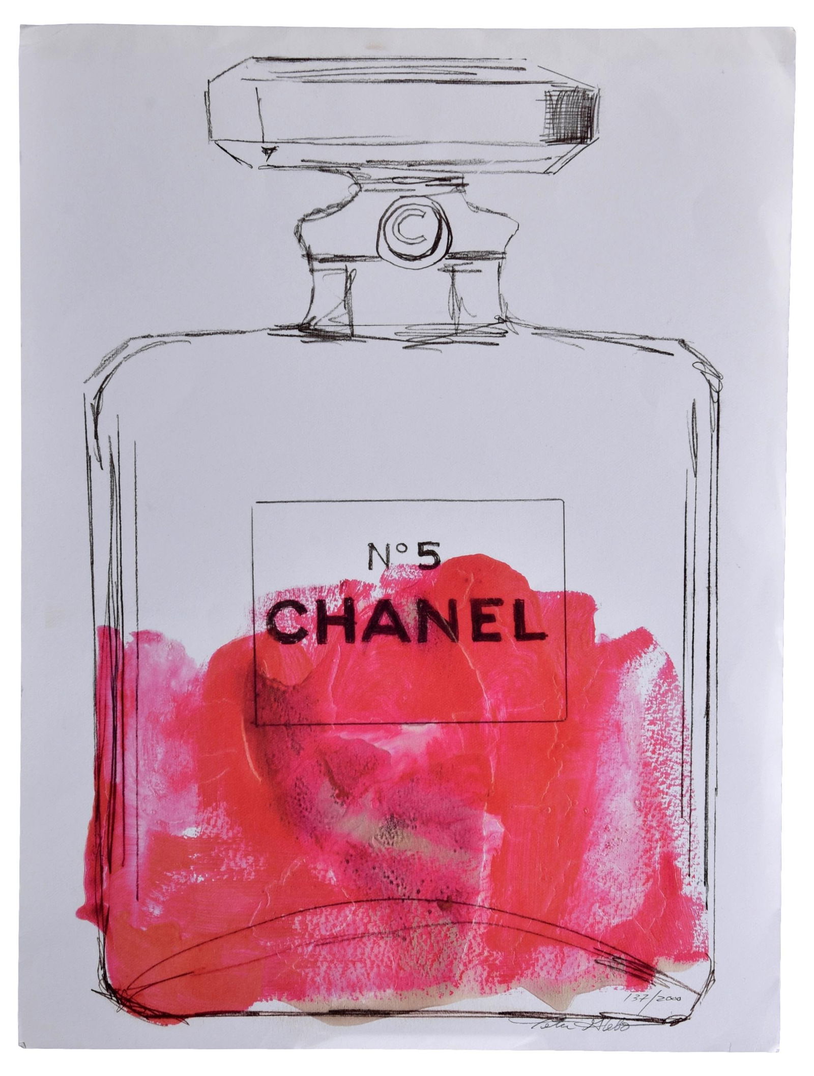 Signed Peter Glebo Chanel No. 5 Limited Edition Lithograph (1 of 4)