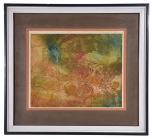 Signed Dufour Limited Edition Lithograph Titled "Terra Cotta"
