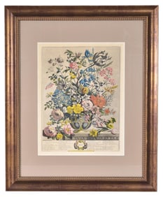 May Bouquet Framed Engraving by Robert Furber