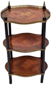 Antique French Etagere Side Table