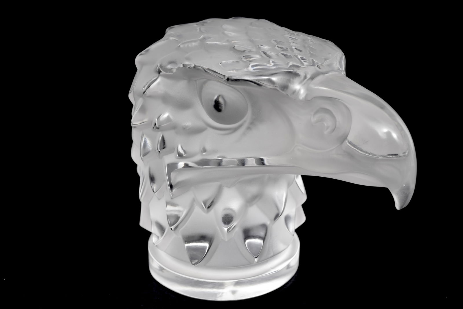 Lalique Eagle's Head Glass Sculpture (1 of 5)