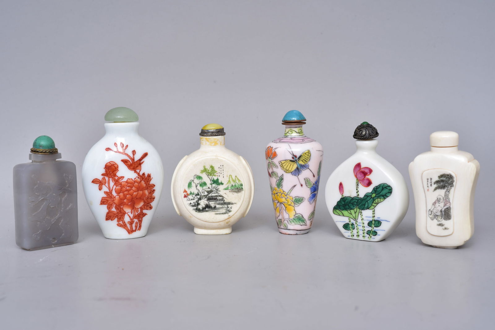 Six Chinese Snuff Bottles (1 of 10)