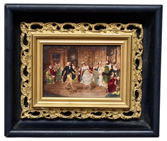 Toby Edward Rosenthal (1848-1917) Oil on Board Painting