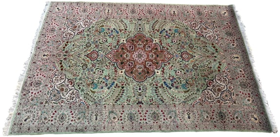 Hand Knotted Tabriz Area Rug (10' x 6’ 3")