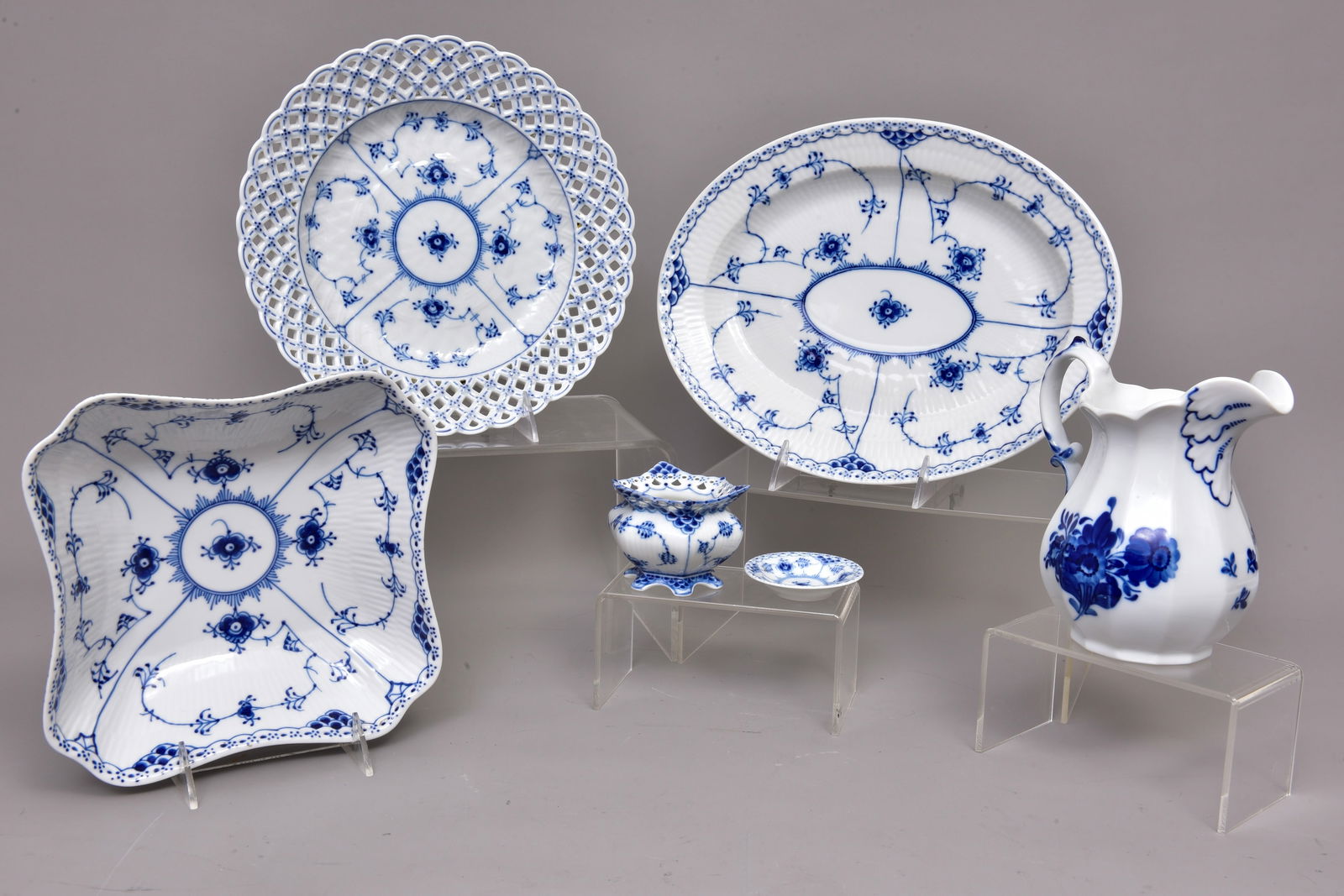 Collection of Royal Copenhagen Blue Fluted Serving Pieces (1 of 19)
