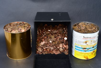 Large Collection 1 Cent Pennies