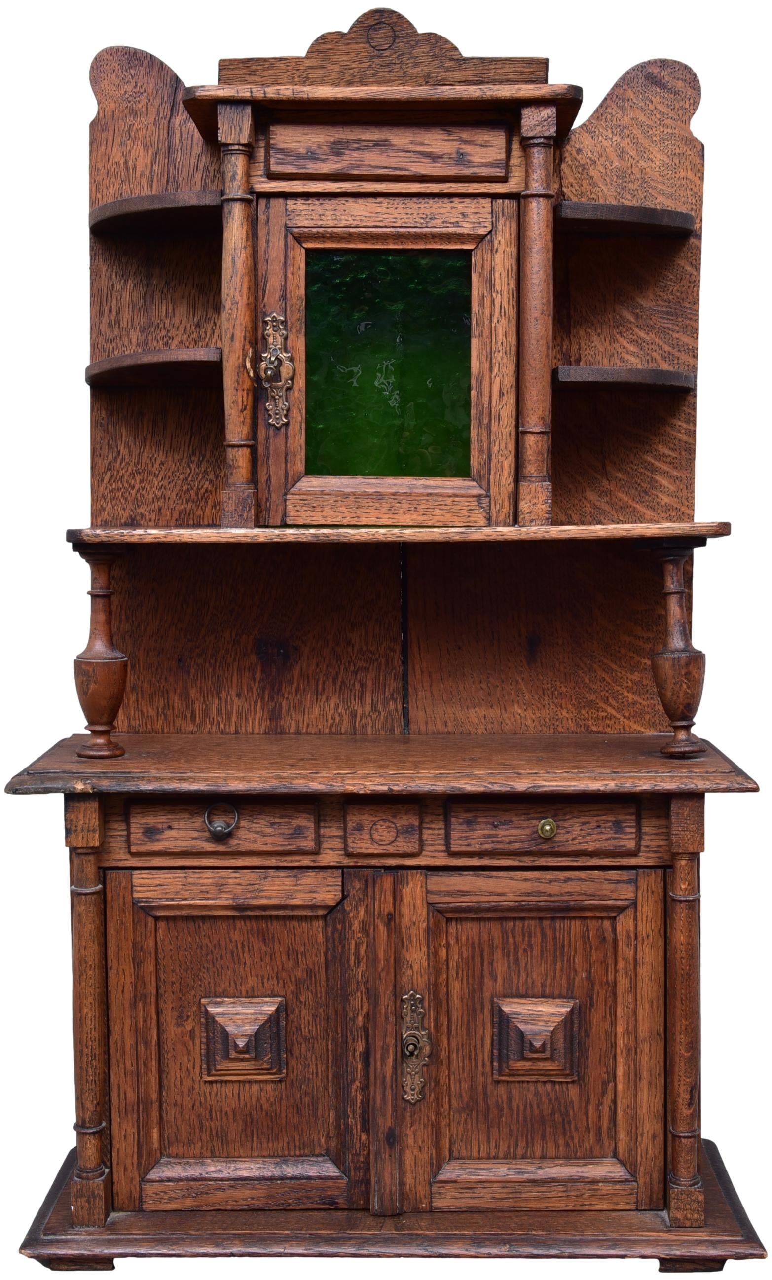 Webber & Sons Antique Miniature Salesman Sample Cabinet (1 of 12)
