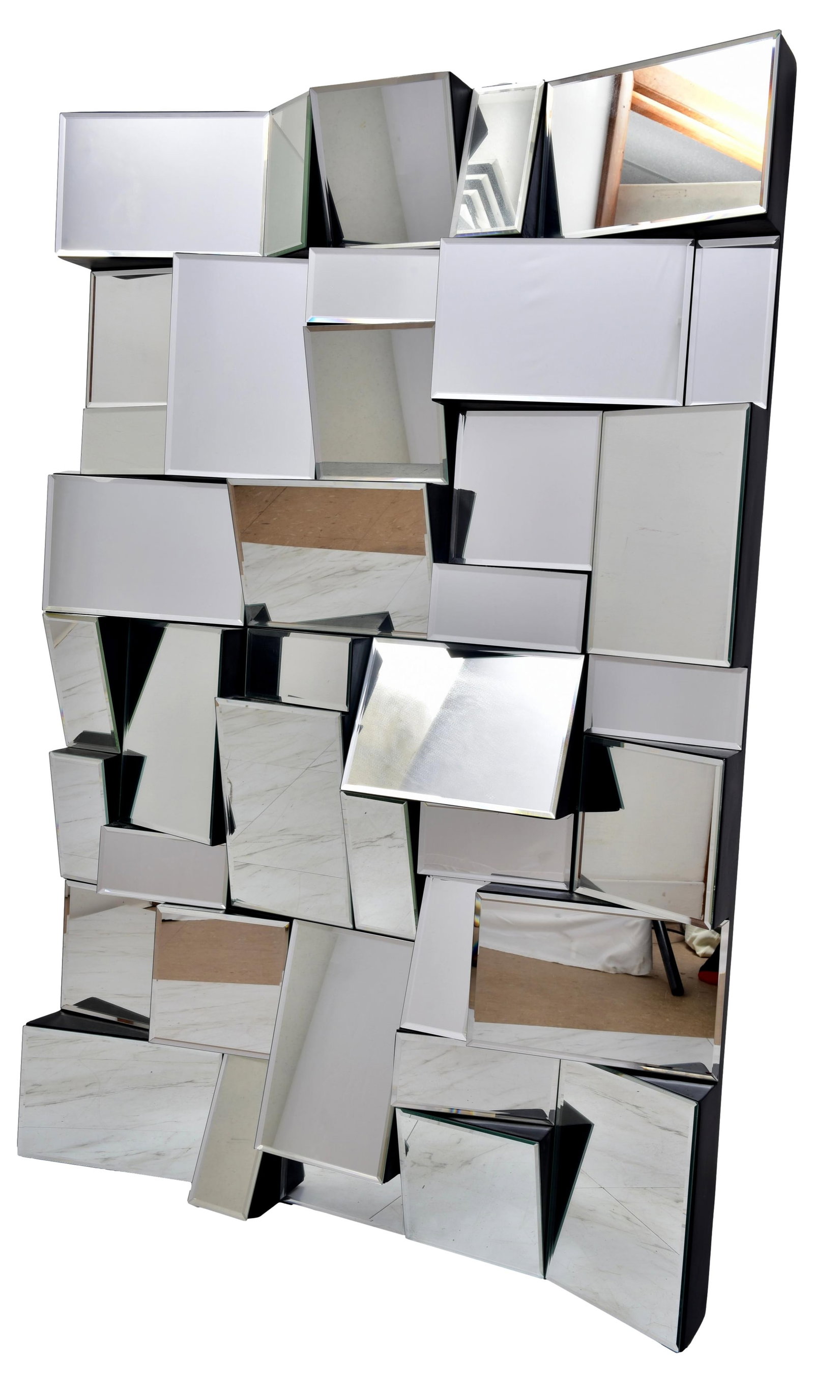Modern Three Dimensional Wall Mirror (1 of 6)