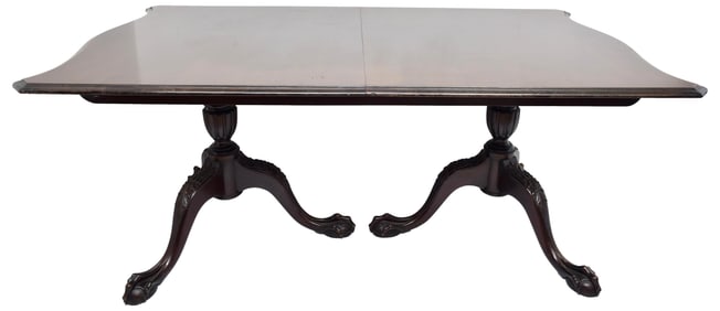 Mahogany Double Pedestal Dining Table