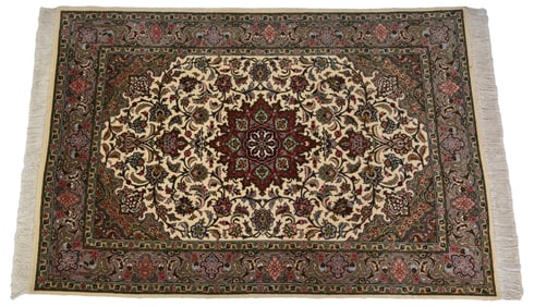 Persian Kashan Hand Knotted Area Rug (5'11" x 3'9")