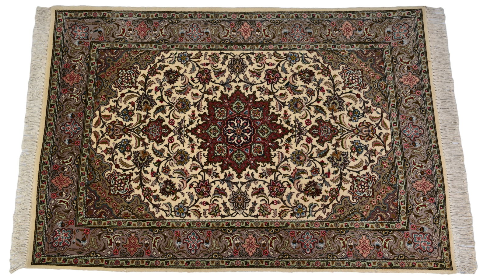 Persian Kashan Hand Knotted Area Rug (5'11" x 3'9") (1 of 6)