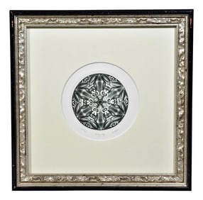 Carol Wax Signed Mezzotint Titled "Frog Cog"