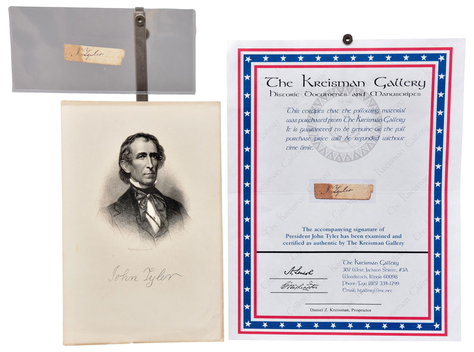 US President John Tyler Authentic Signature (1 of 5)