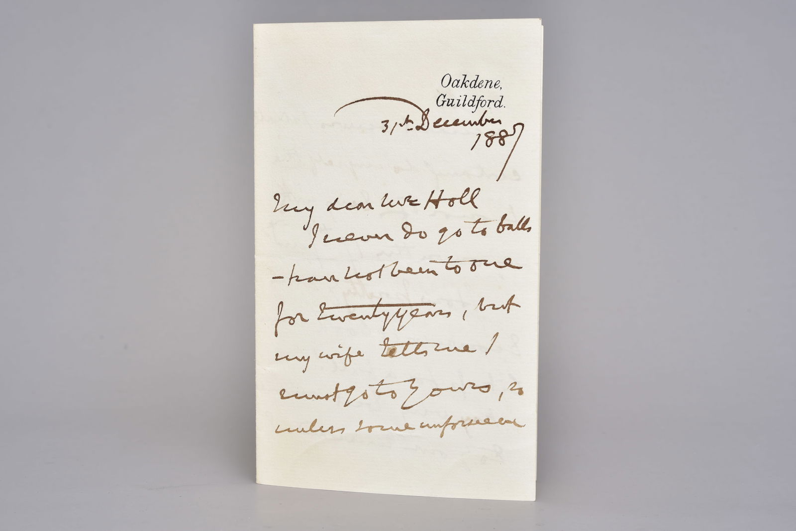 1887 Viscount Garnet Joseph Wolseley Signed Letter (1 of 4)