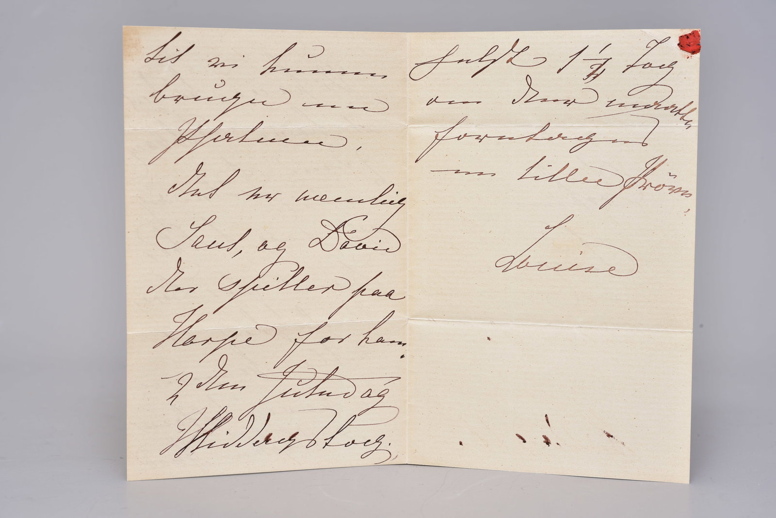 Autograph Letter Signed by Queen Louise of Denmark (1817–1898) (1 of 4)