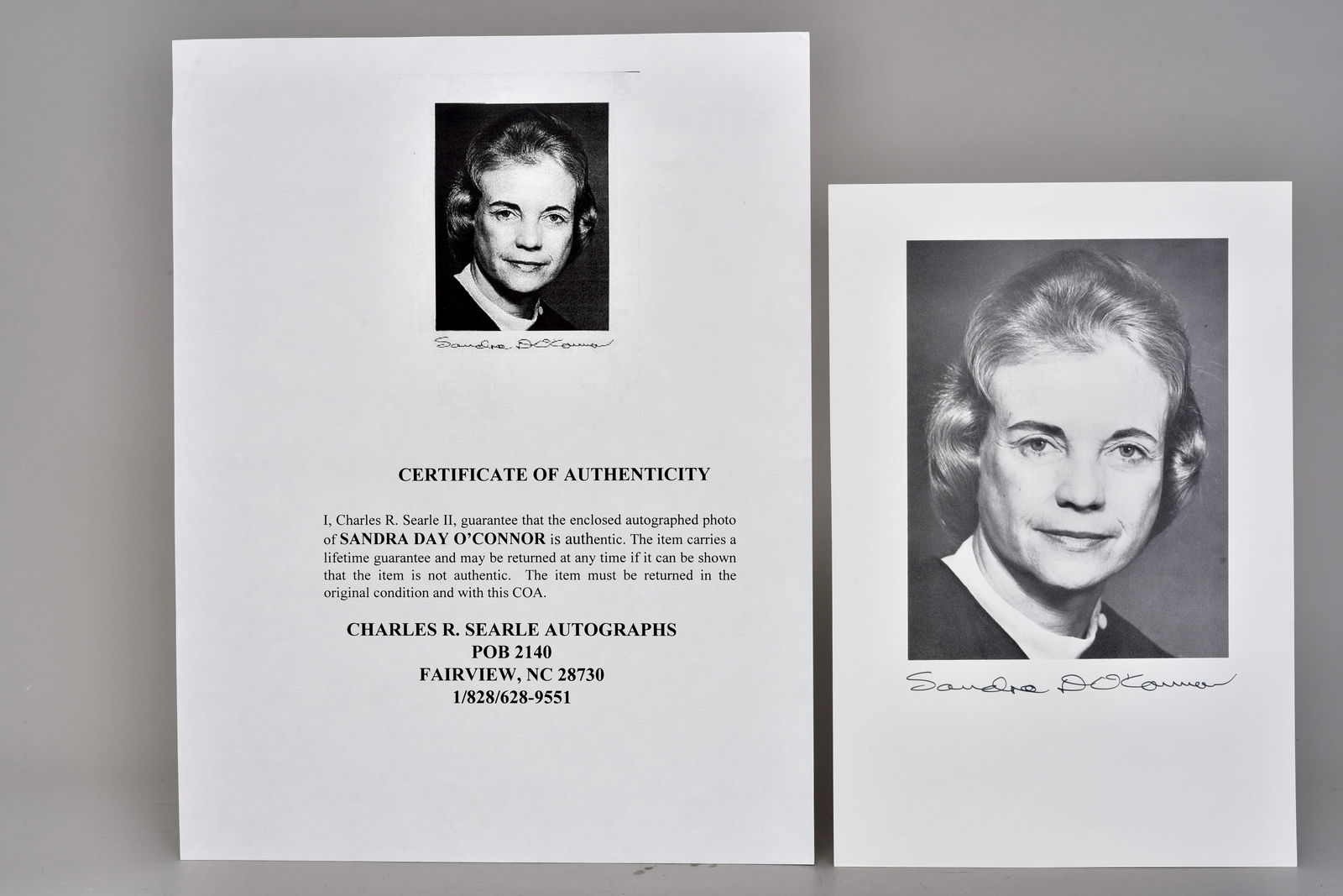 Sandra Day O’Connor Signed Official Supreme Court Portrait – First Female Justice (1 of 6)