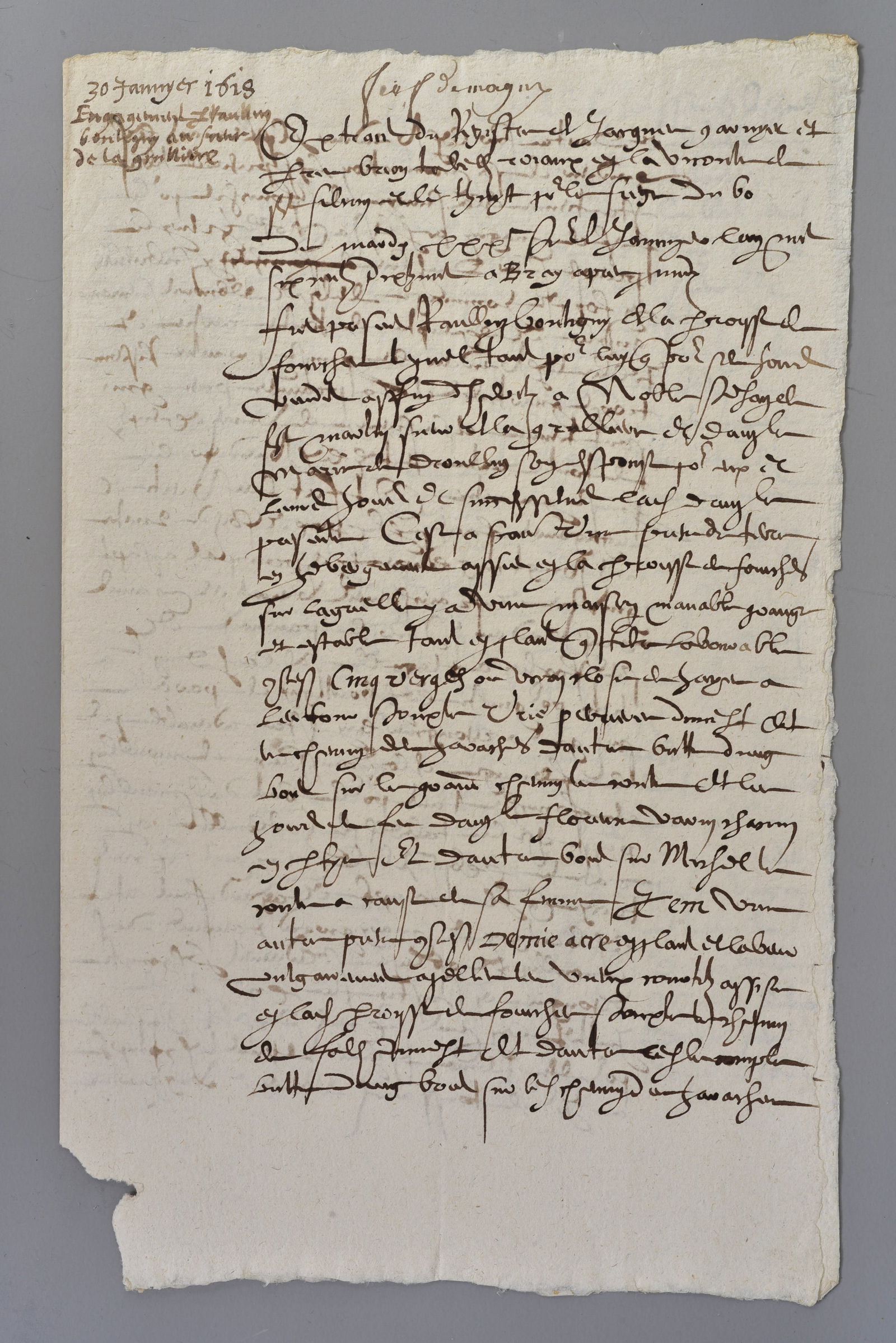 1618 French Contract for the Sale of Land (1 of 5)