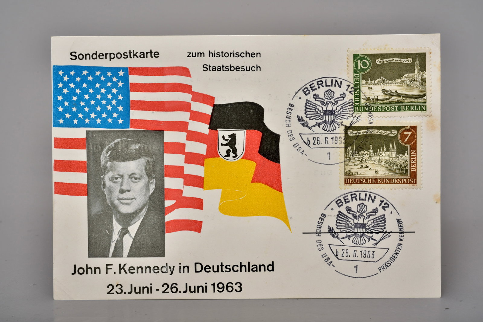 JFK Germany State Visit Commemorative Postal Card (1 of 3)