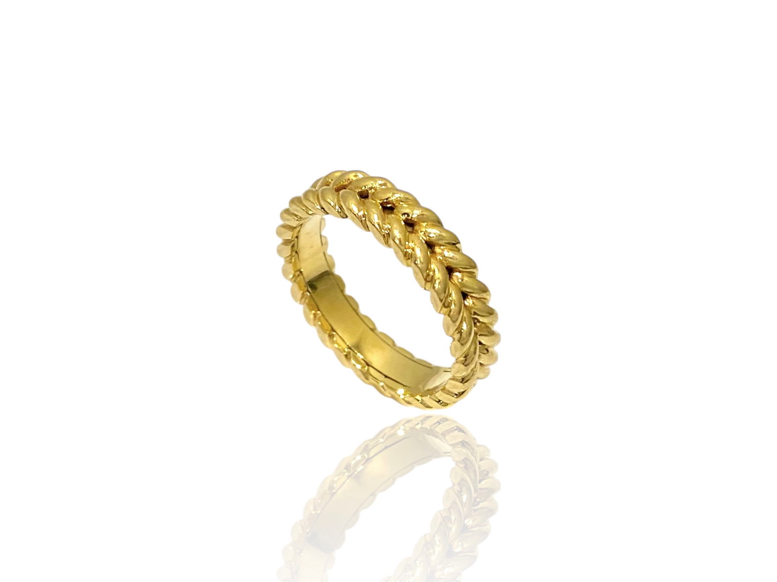 Anita Ko 18Karat Yellow Gold Braided Ring Size 6.75: Condition: Like New. Brand: Anita Ko. Material: 18K Yellow Gold. Ring Size: 6.75 Weight: 5.1 grams.