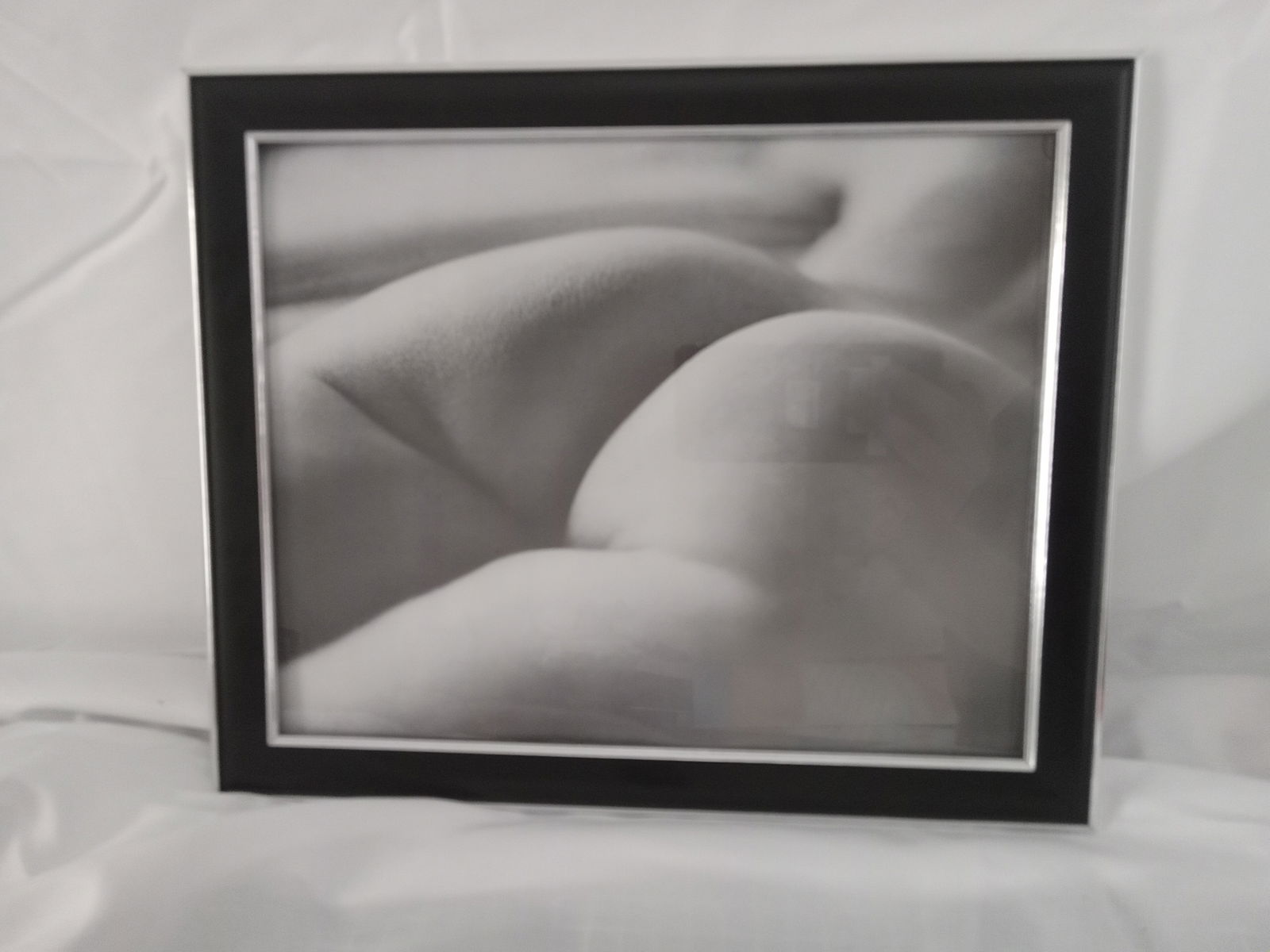 Michael Gnade, Perfect Nude, 1980 Framed: Perfect Nude, 1980 photograph by Michael Gnade. Print on high gloss Kodak photo paper. Image measures 8x10, framed