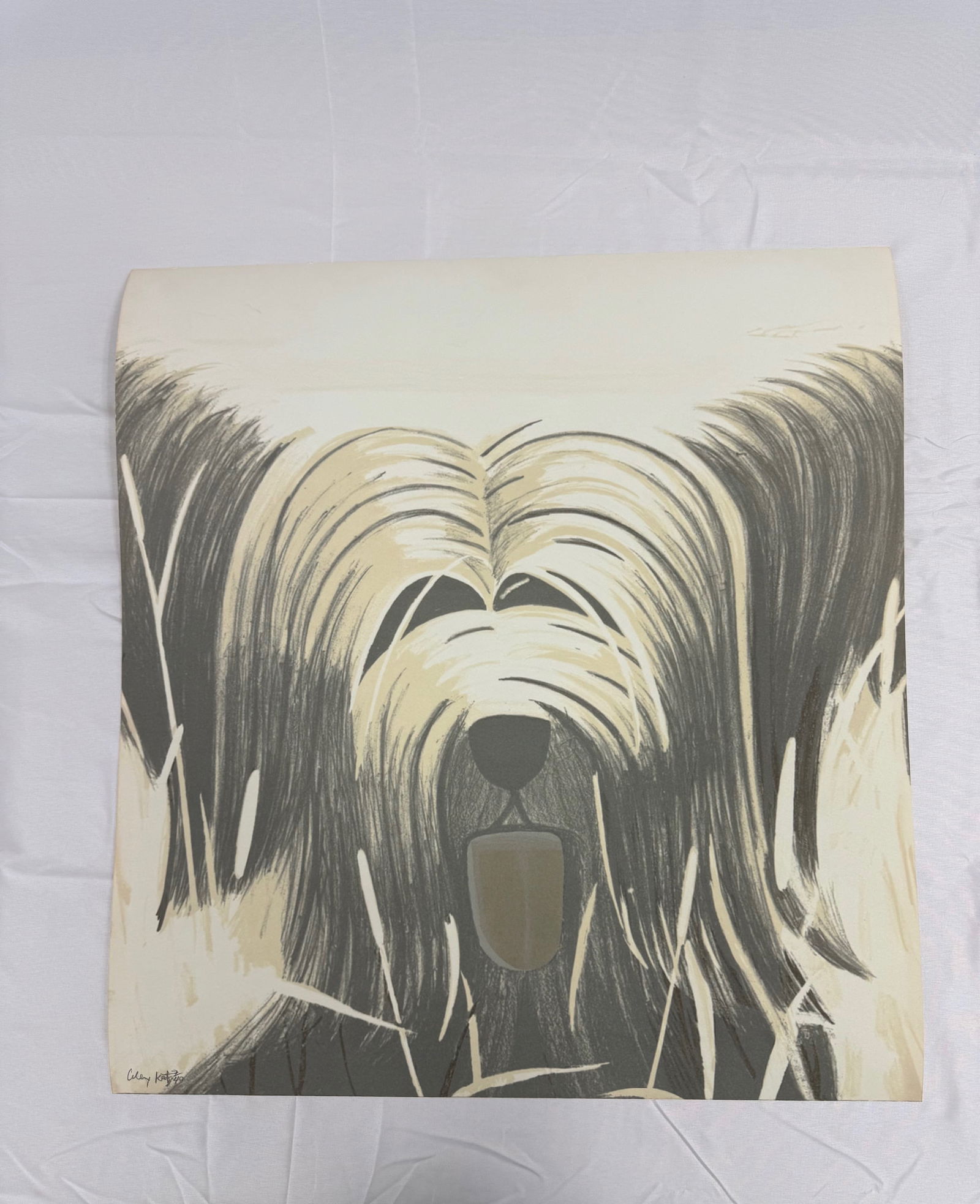 Alex Katz" Black and WhiteSunny, 1976" Print: Alex Katz" Black and WhiteSunny, 1976" Print on Arches paper. Measures 25in x 23in. Signed and numbered in the lower left. The item was found rolled in a tube with other prints. We are selling "After"