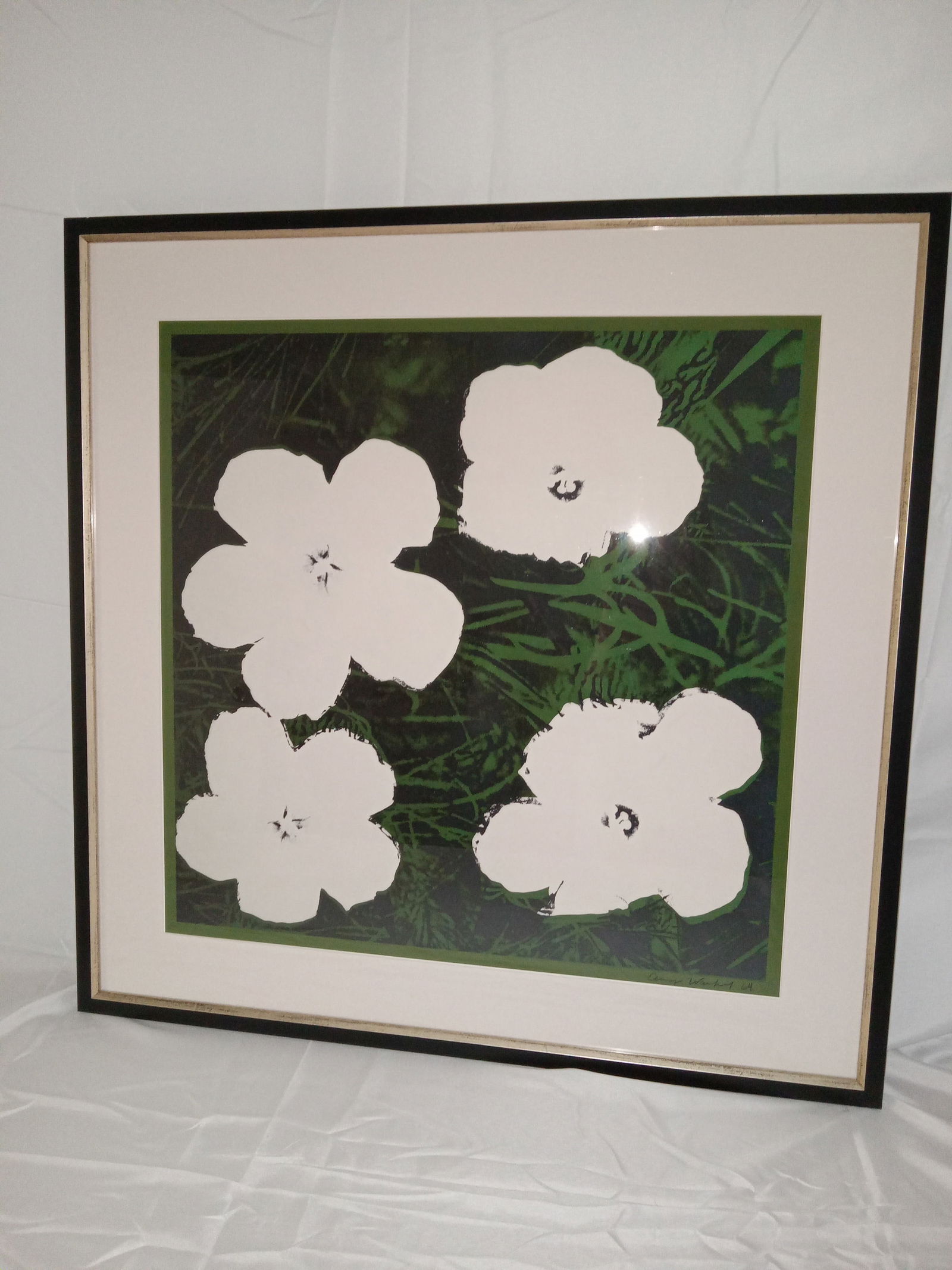 Andy Warhol "Flowers, Signed" Frame AFTER (1 of 3)
