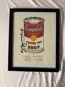 Andy Warhol "Campbell's Soup" Ferus Gallery Signed