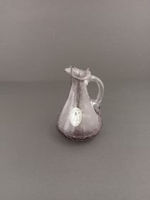 Vintage Pilgrim Glass Co. Mini Crackle Glass Pitcher