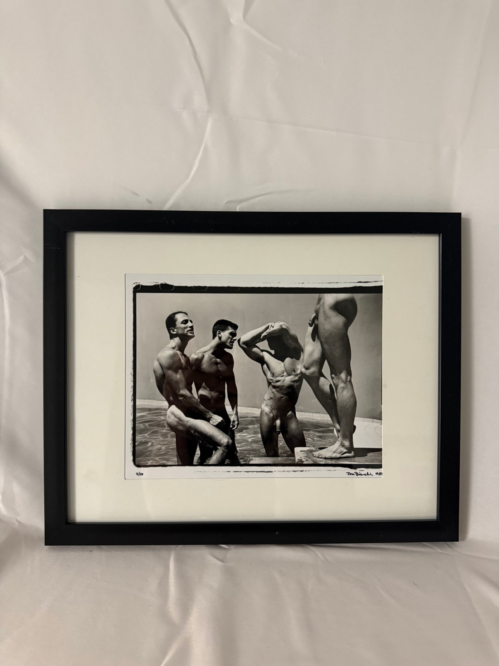 TOM BIANCHI (1945 - ) First Outpost Pool Party: TOM BIANCHI (1945 - ) First Outpost Pool Party, measures 8x10 in. With Bianchi's signature, negative date, and edition number in ink on verso.