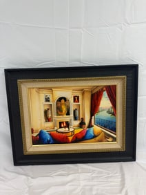Orlando Quevedo "A View From My Room" Giclee Print Framed