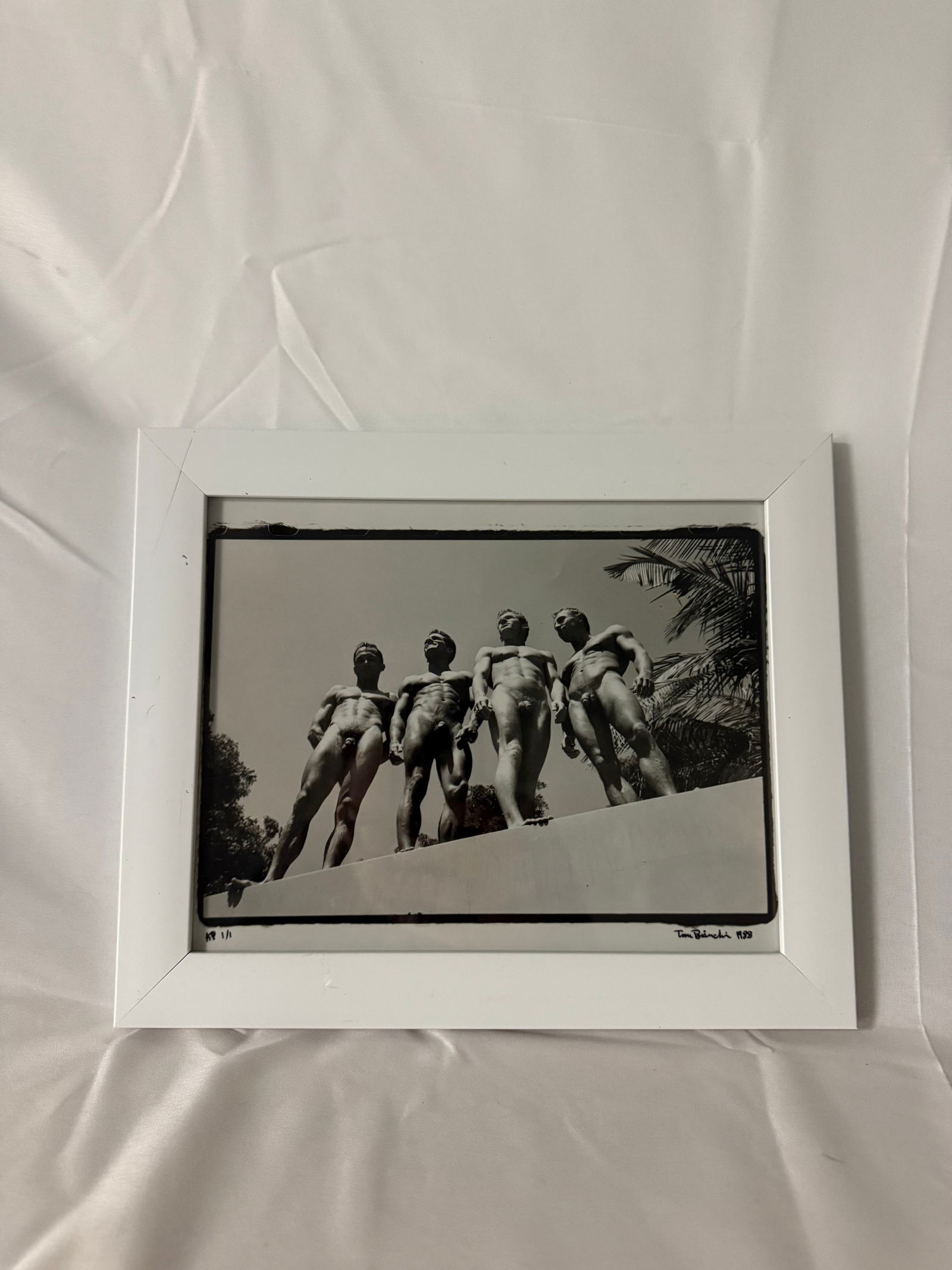 Tom Bianchi, Four Men on a Wall: Tom Bianchi, Four Men on a Wall, measures 8x10 in, Signed, dated and numbered to lower margin of each work 'AP 1/1 Tom Bianchi 1988'. These works are artist's proofs apart from the edition of unknown
