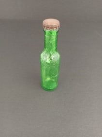 Vintage Green Glass Bottle