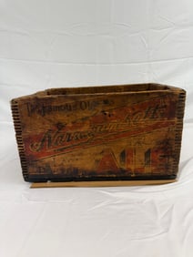 Antique Wood Crate Narragaansett Ale