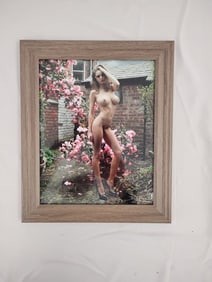 Mike Dowson "Emily Shaw in the Garden, Nude, 2014" Framed