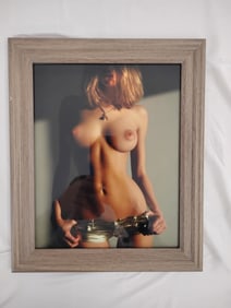 "In the Shadows" Nude Framed