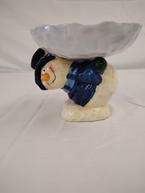 Decorative Snow Man Bowl