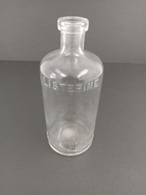 Antique Glass Listerine Bottle