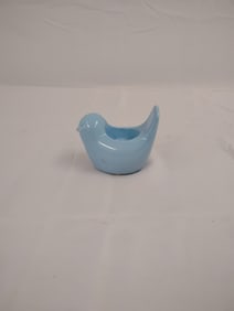Small Blue Ceramic Bird Tealight Candle Holder