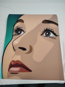 Julian Opie "Elena and Gracie Get Ready for the Party 3, 2010" Print