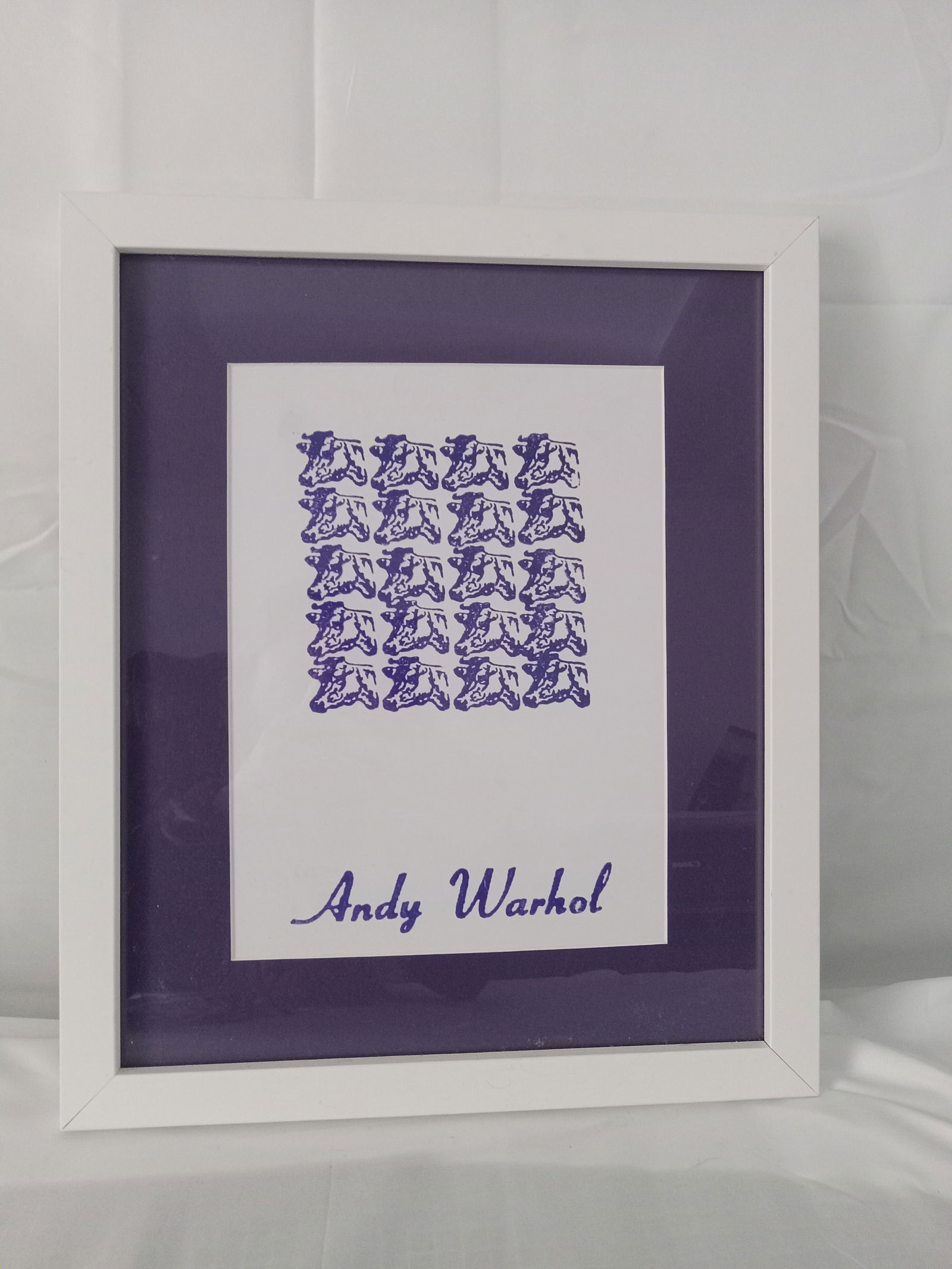 Andy Warhol "Purple Cows Stamp" (1 of 2)