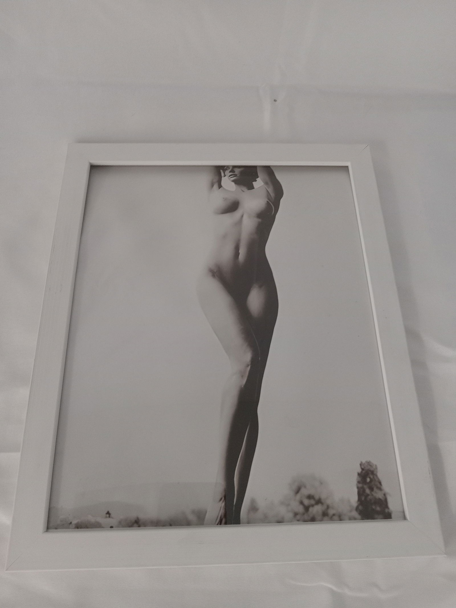 Peter Hegre "Tuscany Nudes, 2009" Framed Print: Peter Hegre "Tuscany Nudes, 2009" photo print on high gloss Kodak photo paper, framed, measures 8x10 inches.