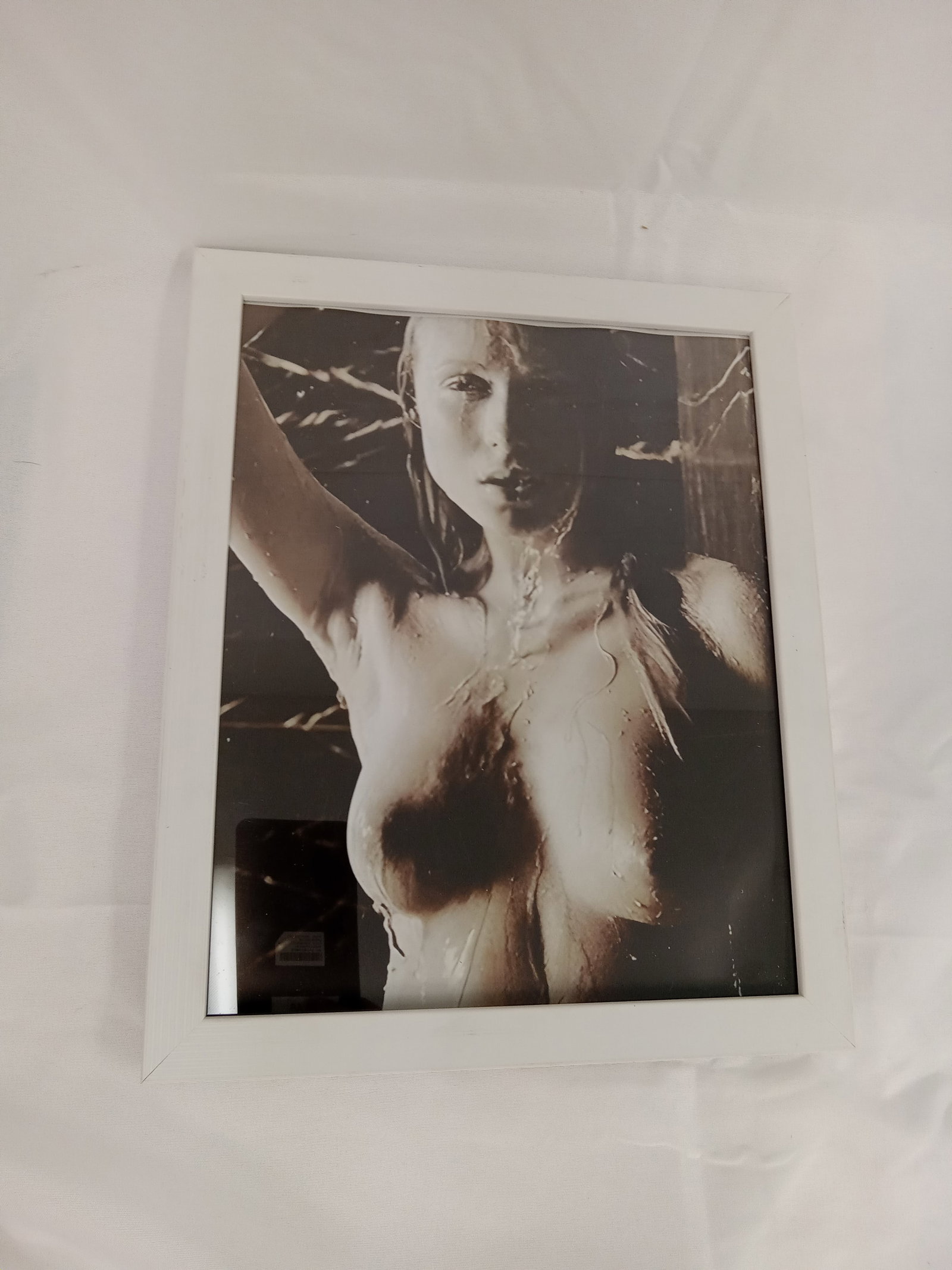 Peter Hegre "Renaissance Nudes #95" Framed Print: Peter Hegre "Renaissance Nudes #95, 2009" photo print on high gloss Kodak photo paper, framed, measures 8x10 inches.